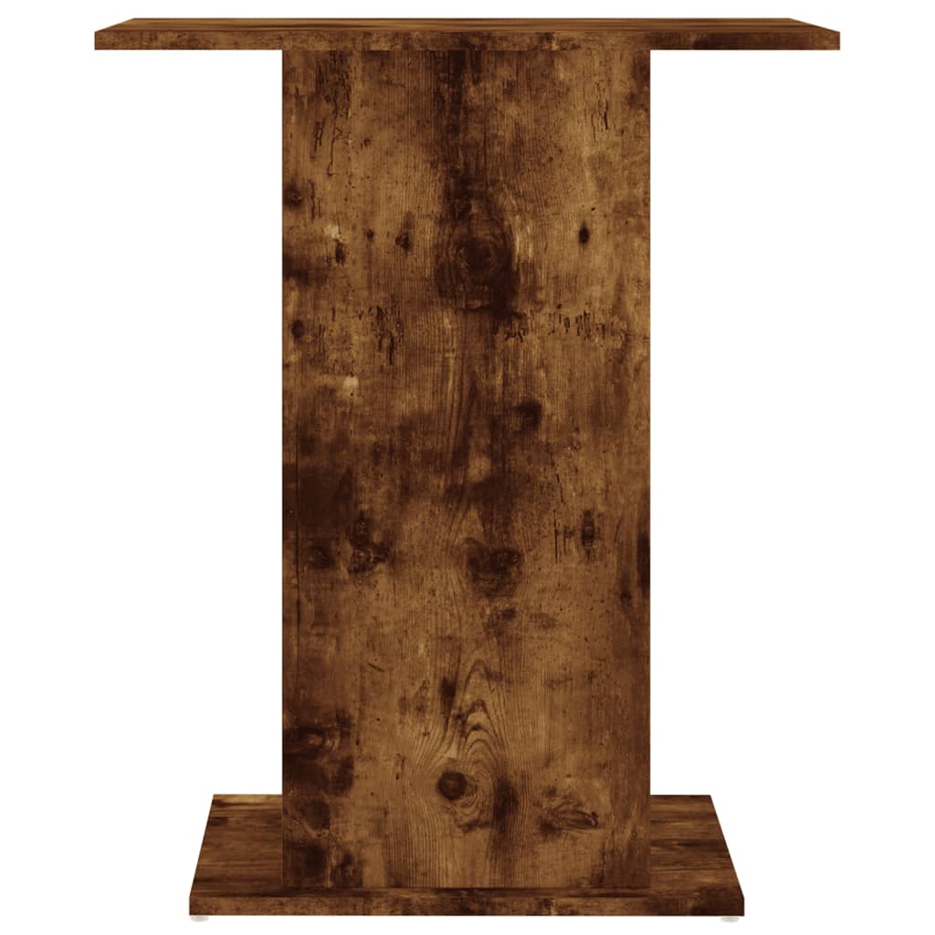 füstös tölgy szerelt fa akváriumtartó állvány 60,5x36x72,5 cm
