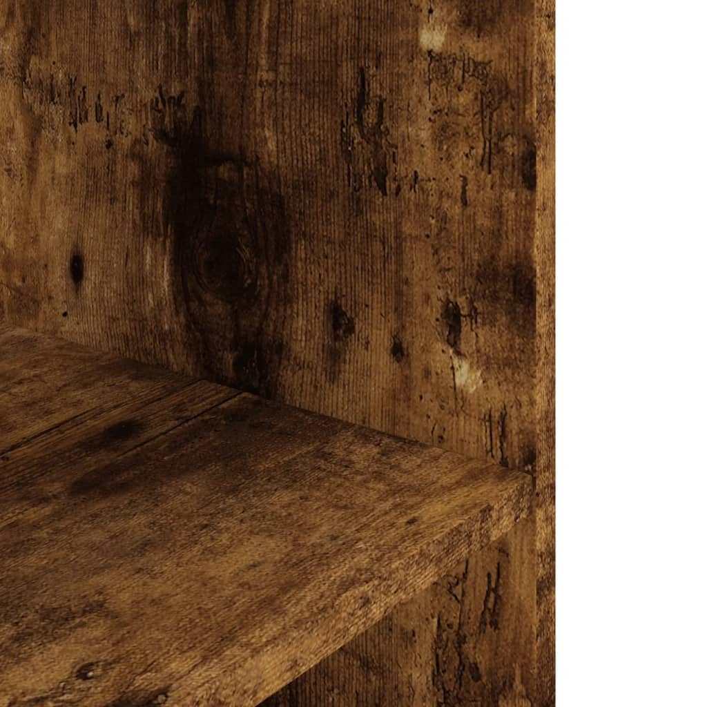 füstös tölgy szerelt fa akváriumtartó állvány 60,5x36x72,5 cm