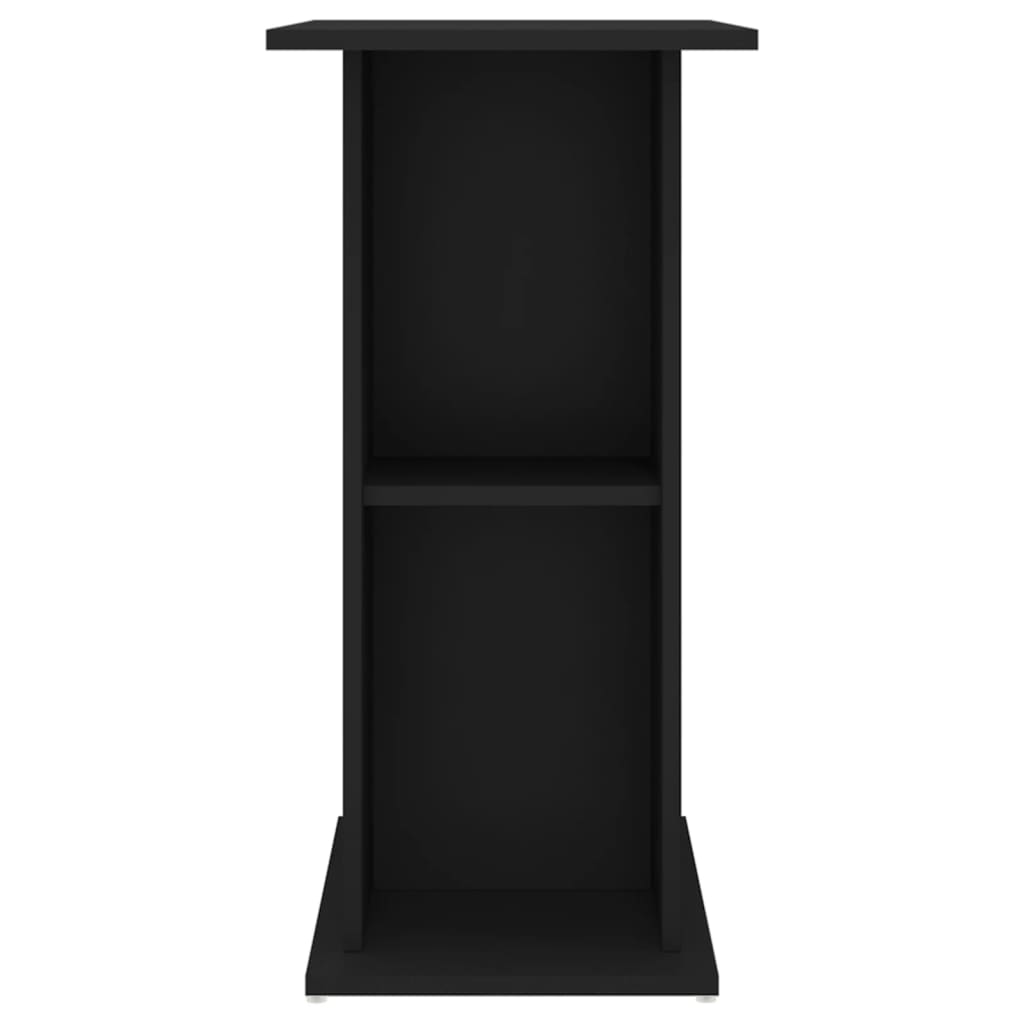 fekete szerelt fa akváriumi állvány 75x36x72,5 cm