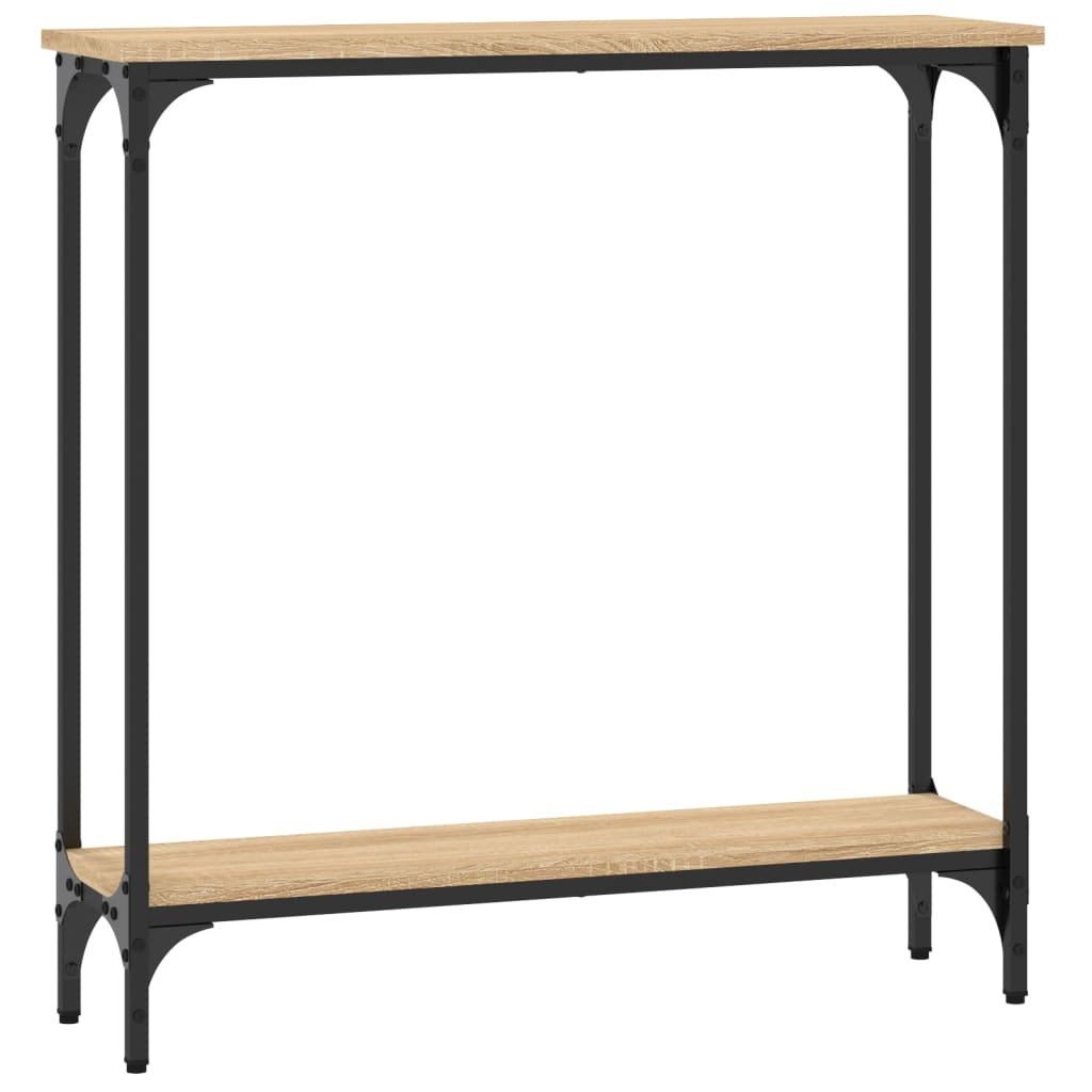 sonoma tölgyfa konzolasztal 75 x 22,5 x 75 cm rétegelt fából