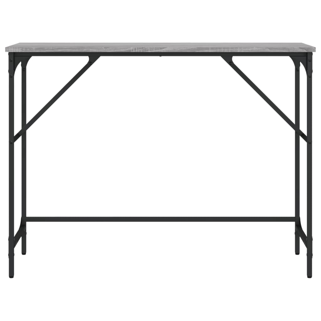 szürke sonoma színű szerelt fa tálalóasztal 100x32x75 cm