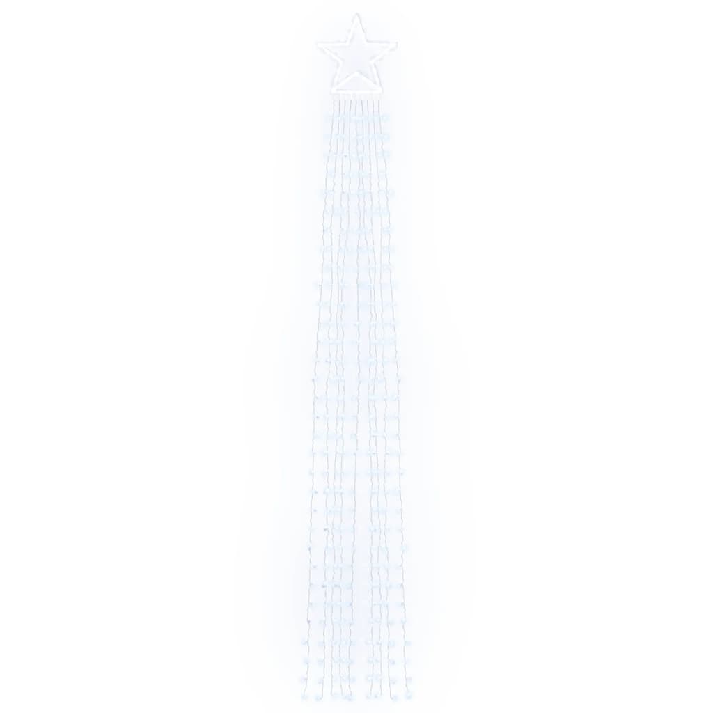 hideg fehér 320 LED-es karácsonyfafüzér 375 cm