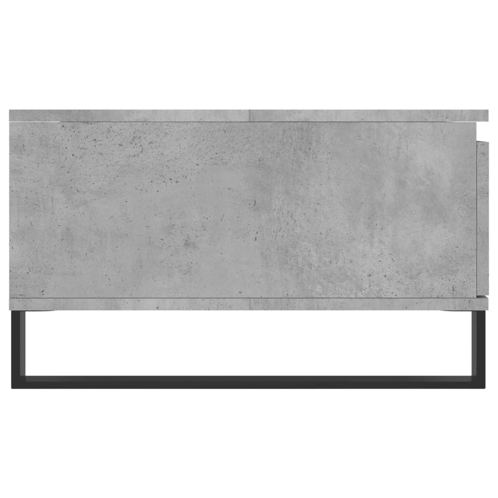 betonszürke szerelt fa dohányzóasztal 90 x 60 x 35 cm