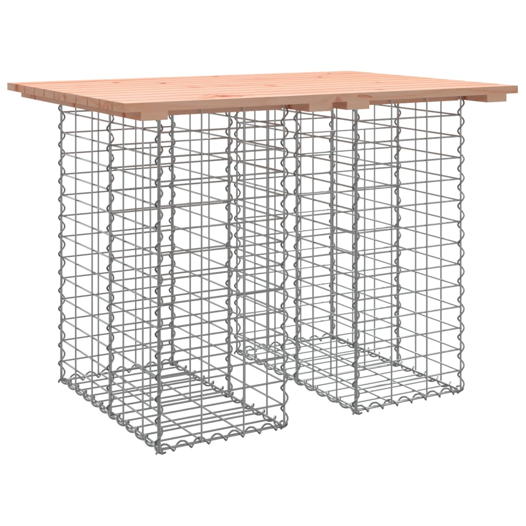 tömör duglászfenyő gabion kerti pad 100x70x72 cm