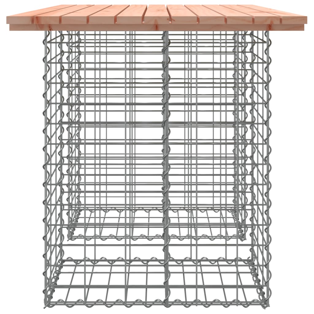 tömör duglászfenyő gabion kerti pad 100x70x72 cm