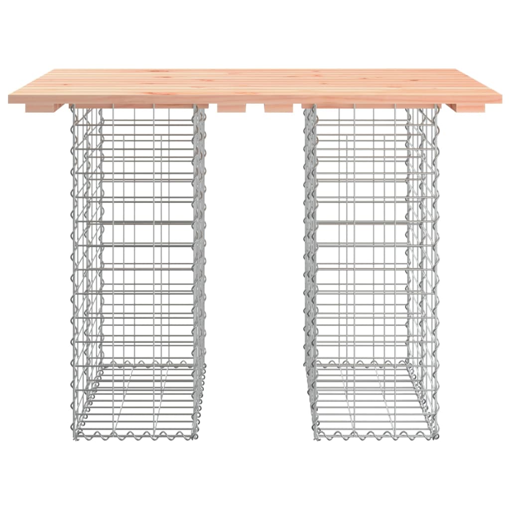 tömör duglászfenyő gabion kerti pad 100x70x72 cm