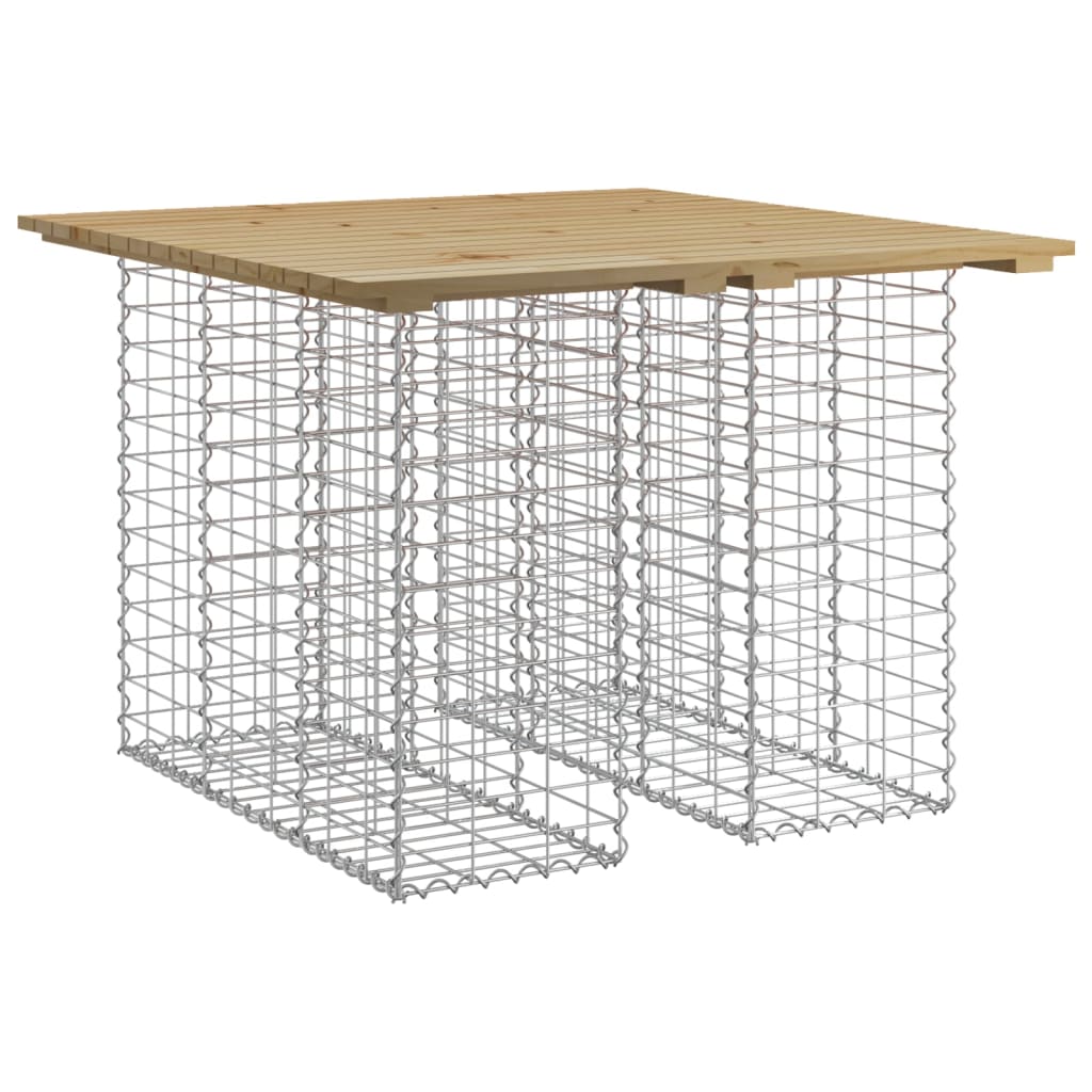 impregnált fenyőfa gabion kerti pad 100 x 102 x 72 cm