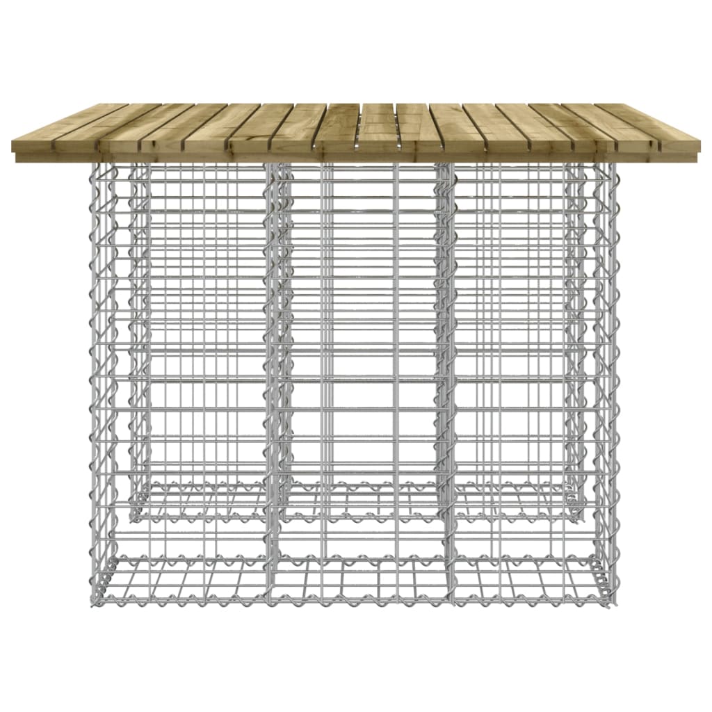 impregnált fenyőfa gabion kerti pad 100 x 102 x 72 cm
