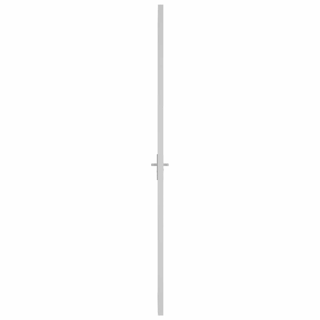 fehér matt üveg és alumínium beltéri ajtó 93 x 201,5 cm