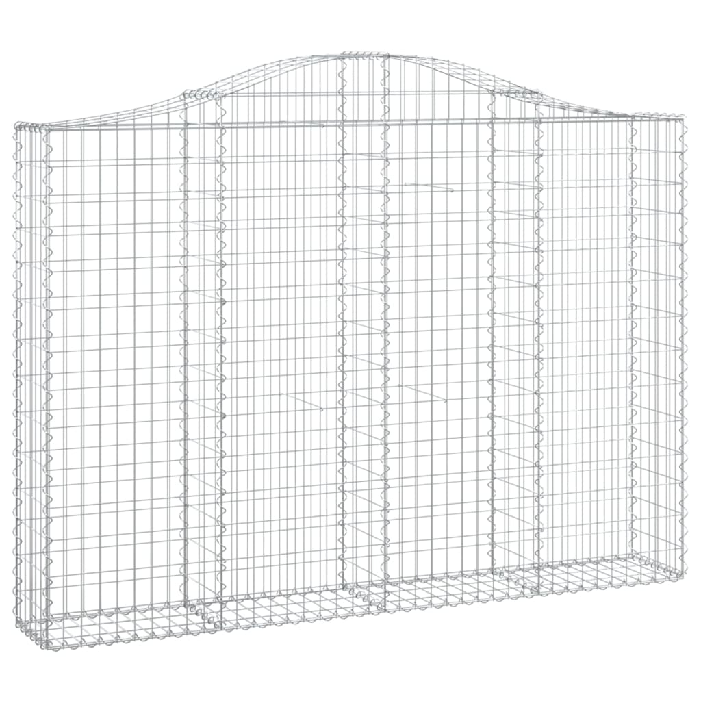 10 db íves horganyzott vas gabion kosár 200x30x140/160 cm