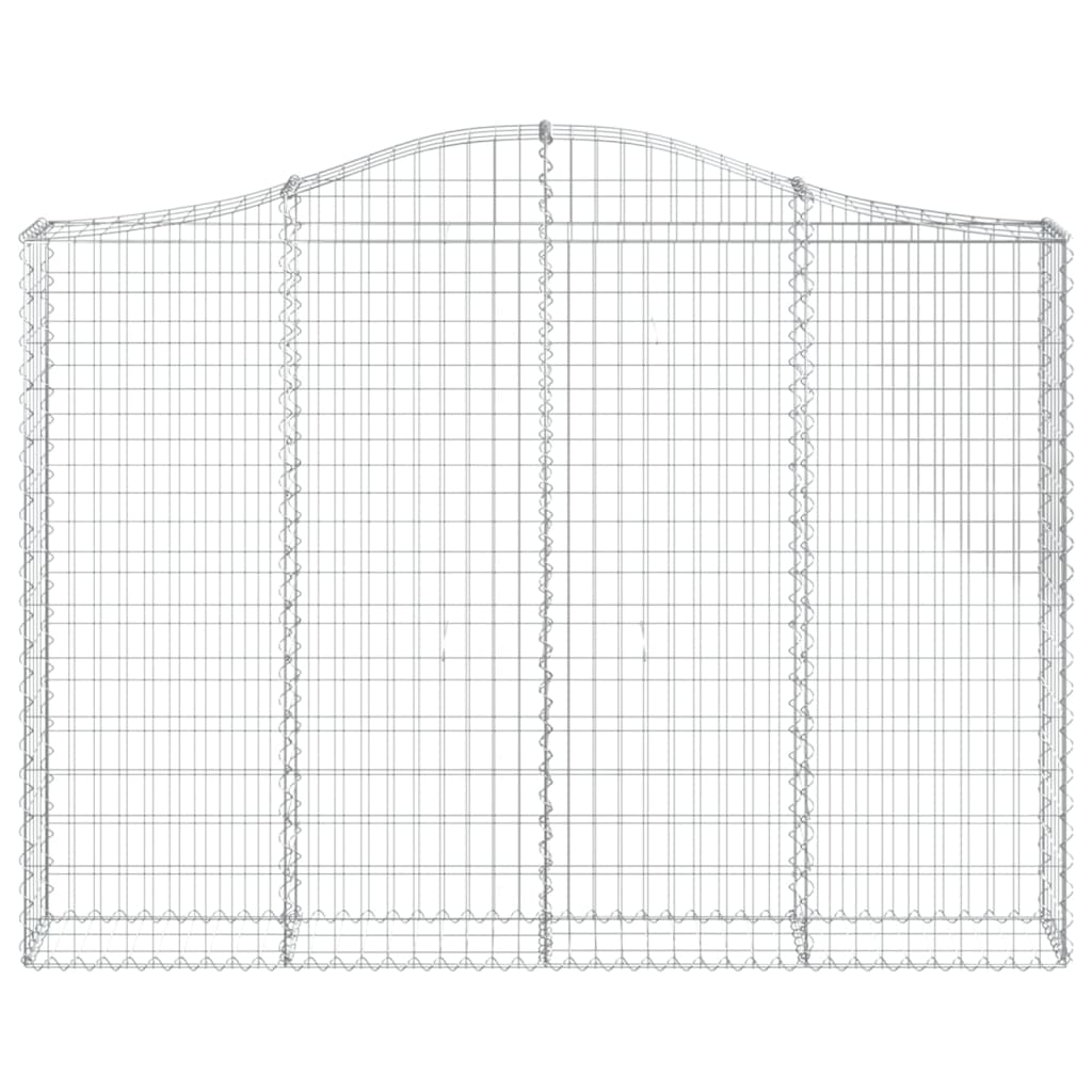10 db íves horganyzott vas gabion kosár 200x30x140/160 cm