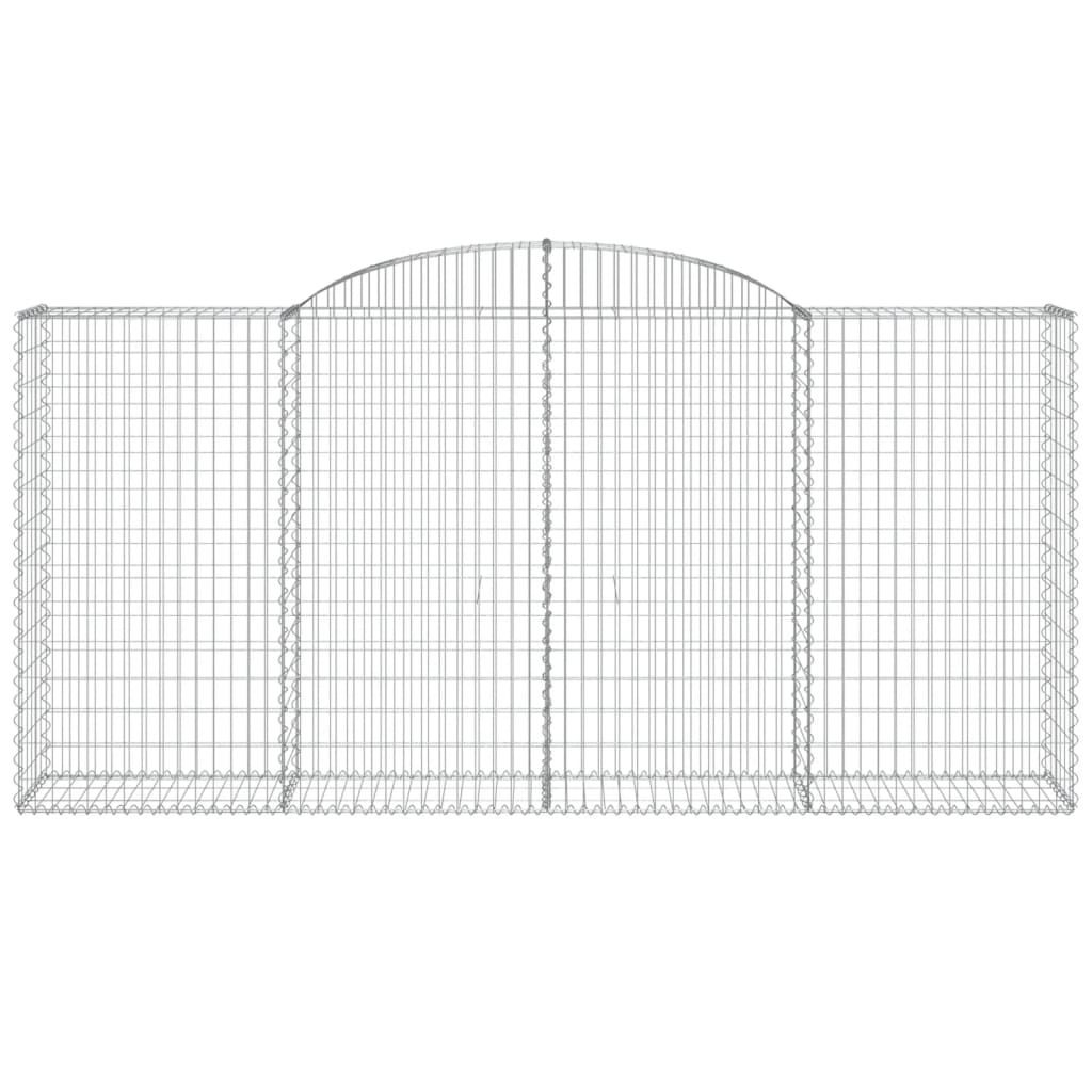 10 db íves horganyzott vas gabion kosár 300x50x140/160 cm