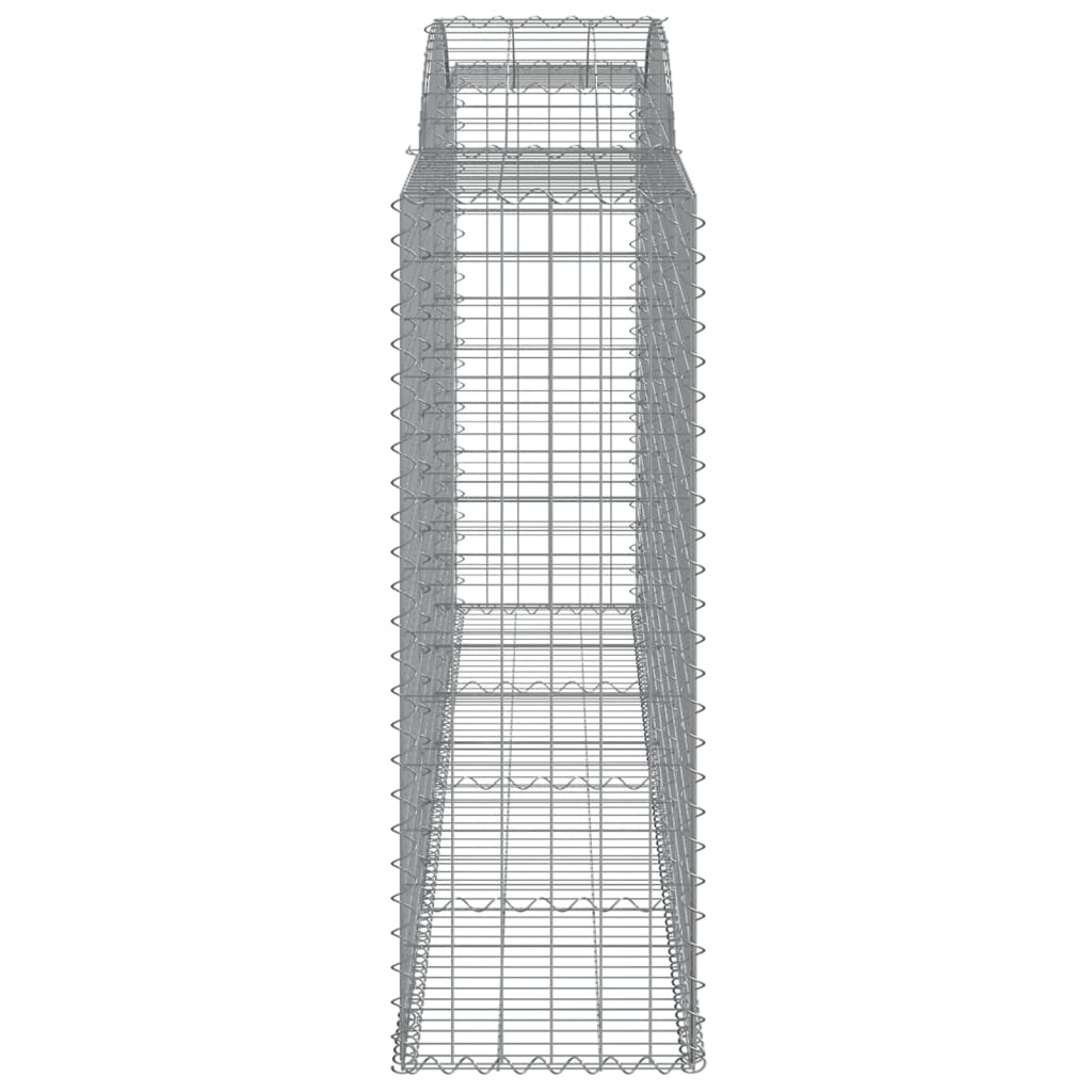10 db íves horganyzott vas gabion kosár 300x50x140/160 cm