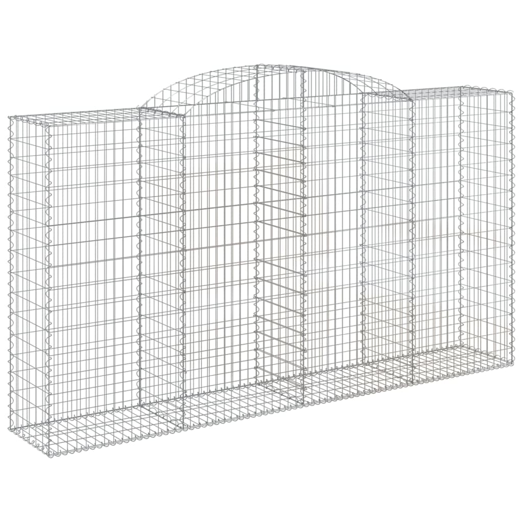 10 db íves horganyzott vas gabion kosár 300x50x160/180 cm