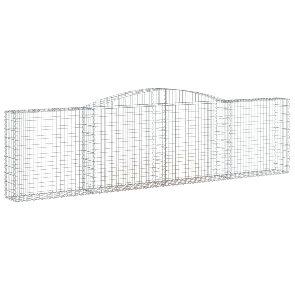 10 db íves horganyzott vas gabion kosár 400x30x100/120 cm
