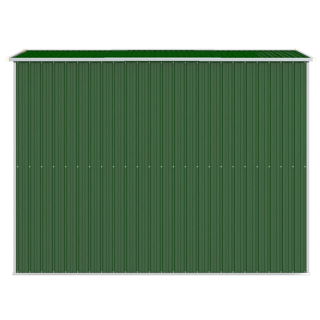 zöld horganyzott acél kerti fészer 192x274x223 cm