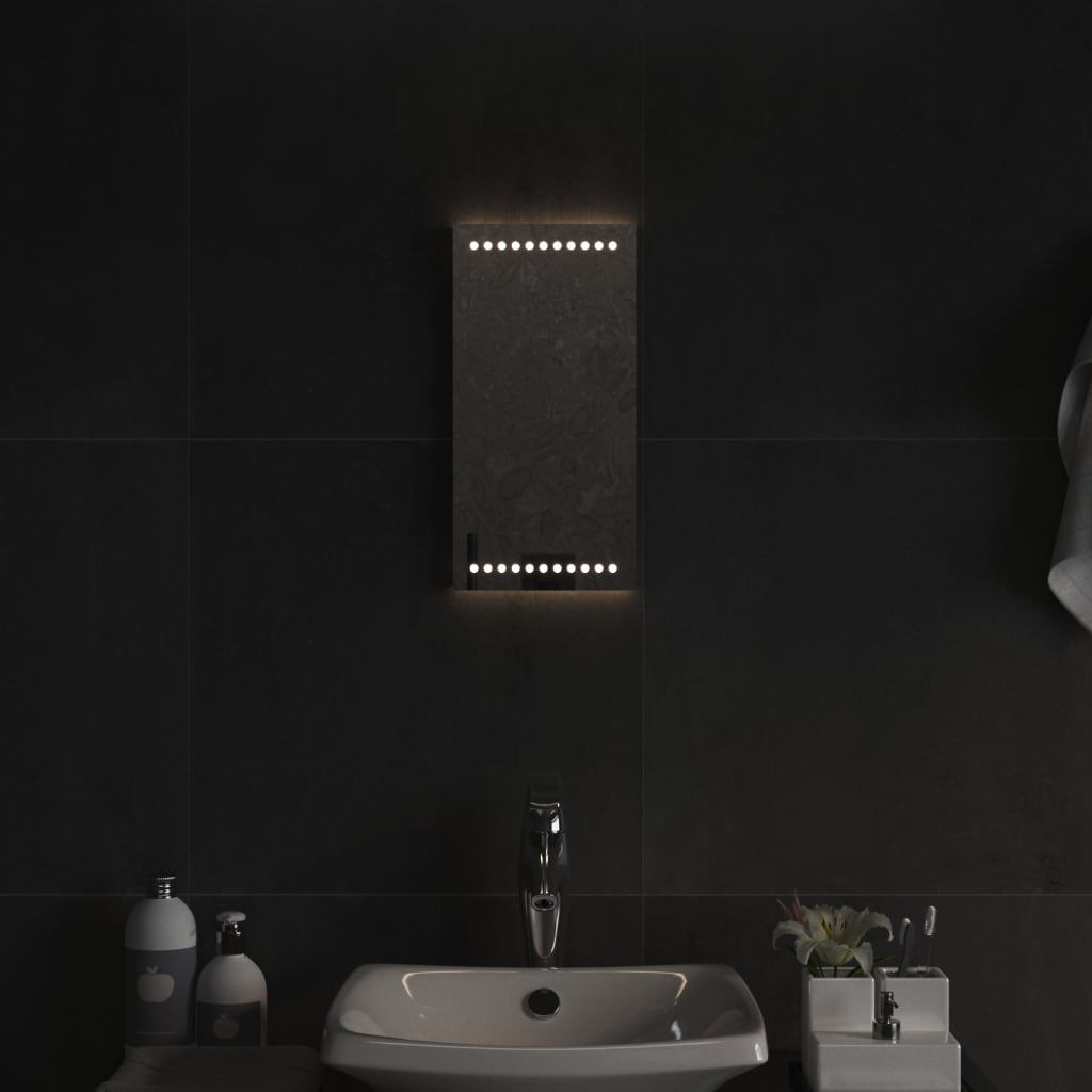 LED-es fürdőszobatükör 20x40 cm