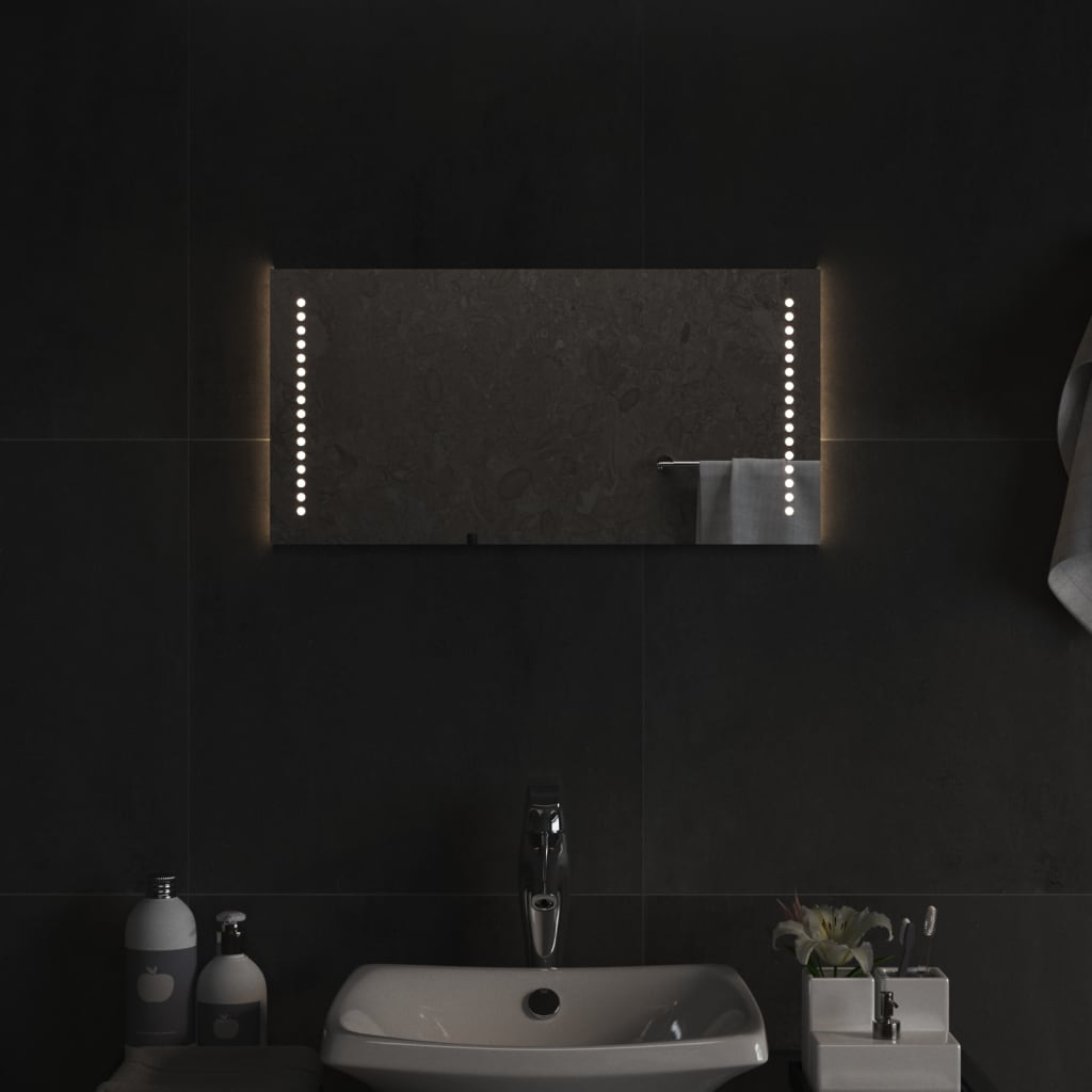 LED-es fürdőszobatükör 30x60 cm
