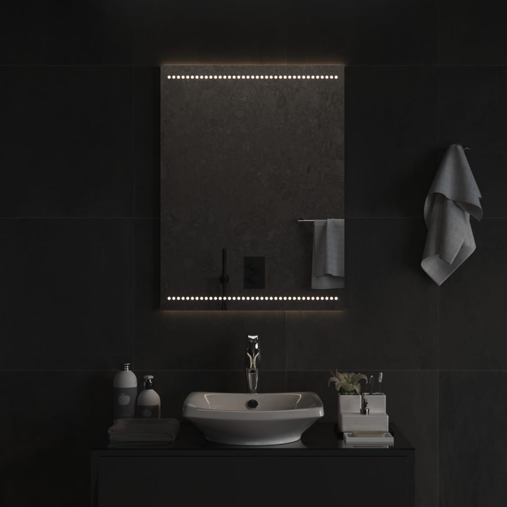 LED-es fürdőszobatükör 60x80 cm