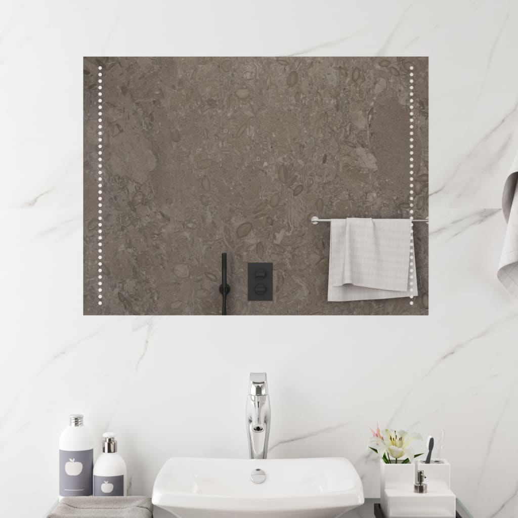 LED-es fürdőszobatükör 60x80 cm