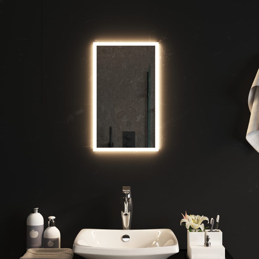 LED-es fürdőszobatükör 30 x 50 cm