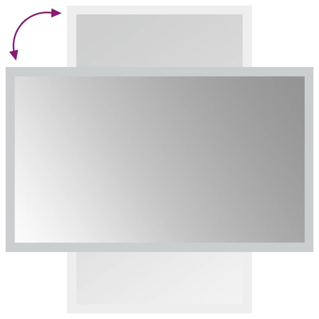 LED-es fürdőszobatükör 30 x 50 cm