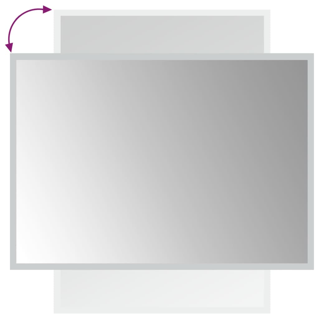 LED-es fürdőszobatükör 50 x 70 cm