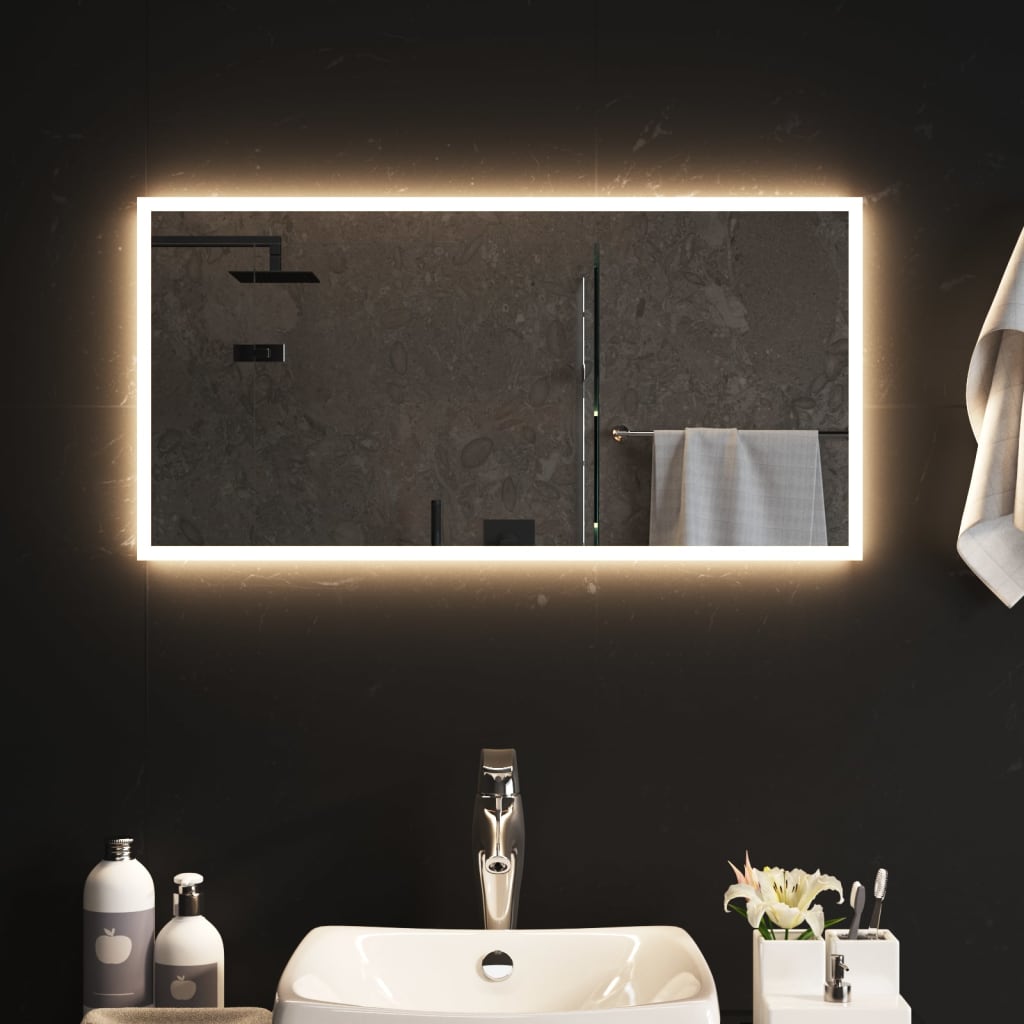 LED-es fürdőszobatükör 40x80 cm