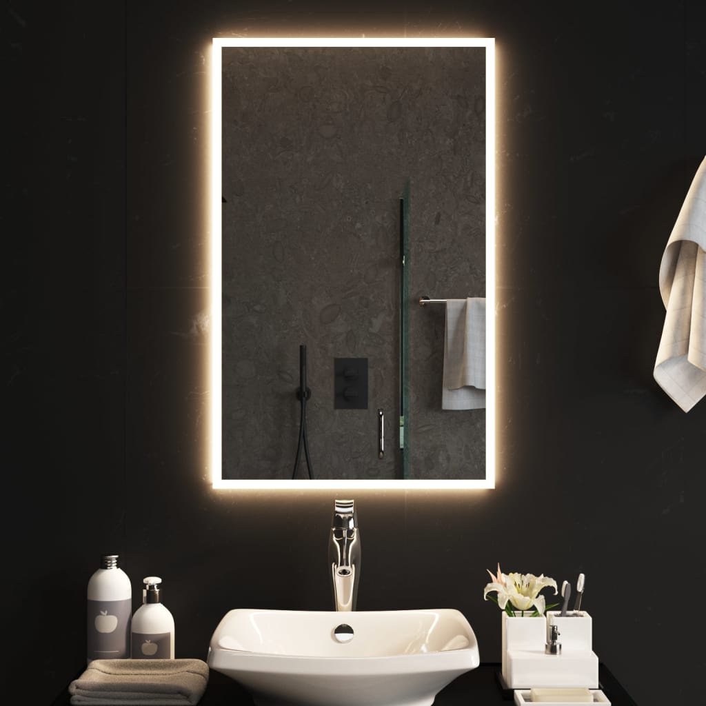 LED-es fürdőszobatükör 50x80 cm