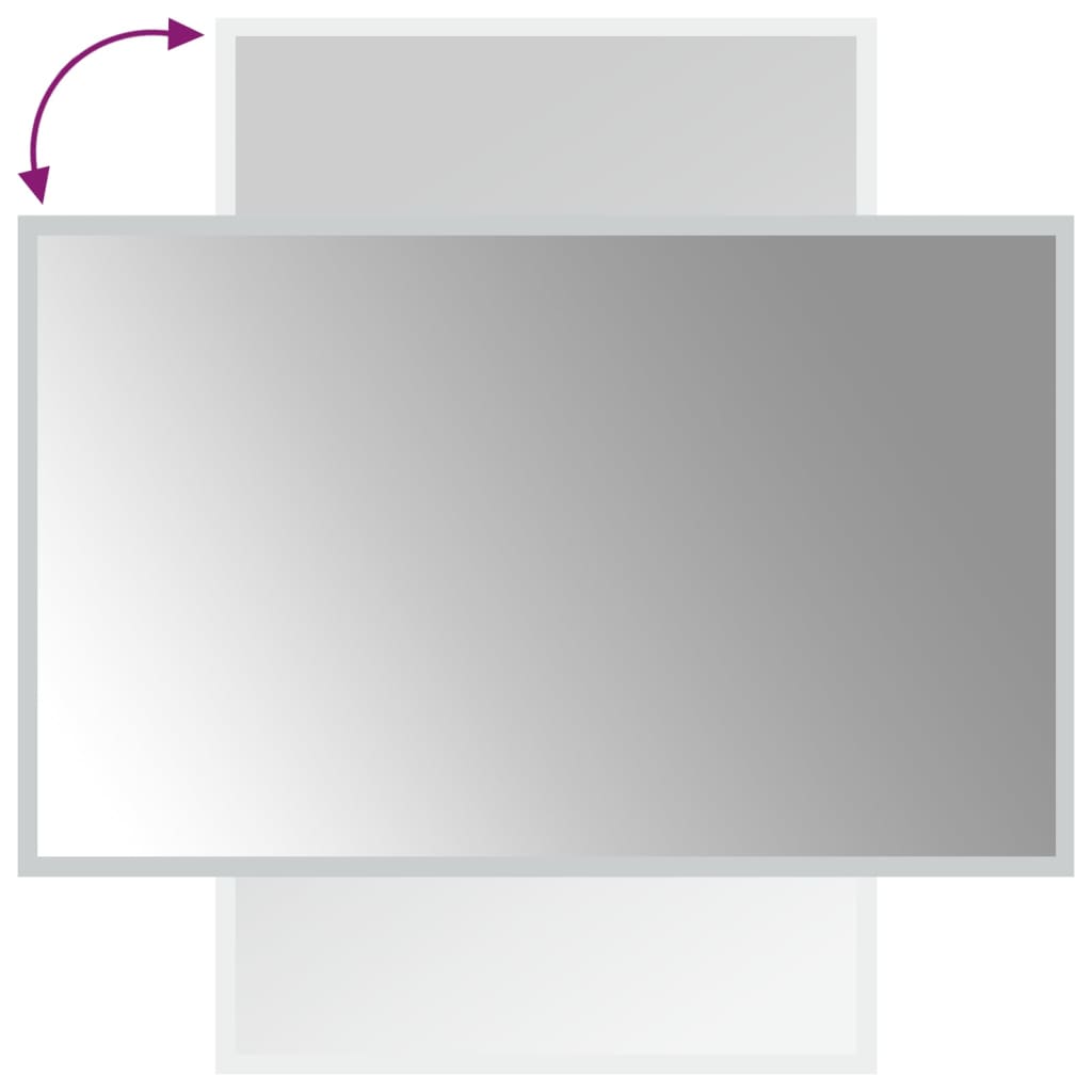 LED-es fürdőszobatükör 50x80 cm