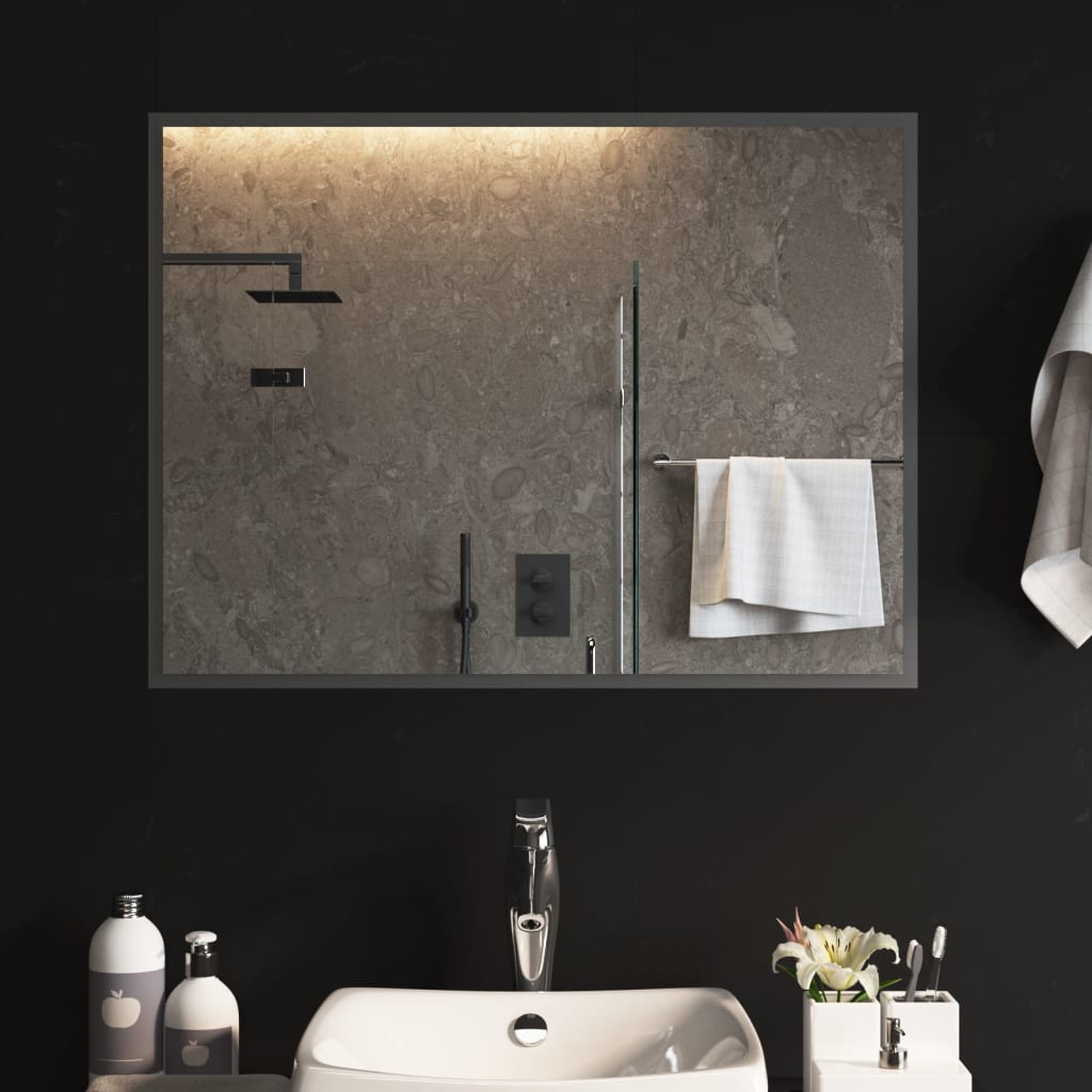 LED-es fürdőszobatükör 60x80 cm