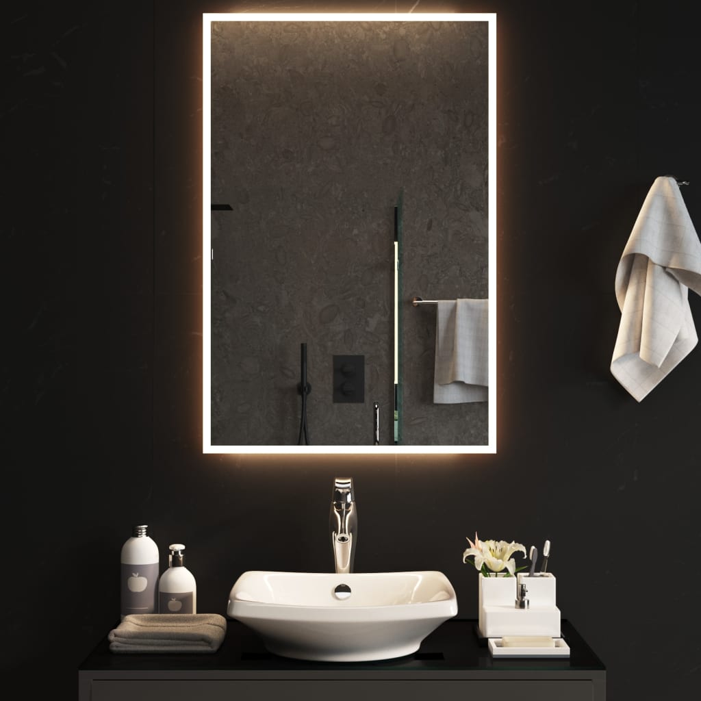 LED-es fürdőszobatükör 60x90 cm