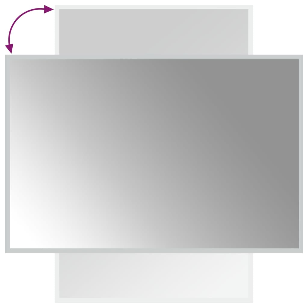LED-es fürdőszobatükör 60x90 cm