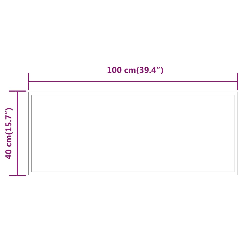 LED-es fürdőszobatükör 40x100 cm