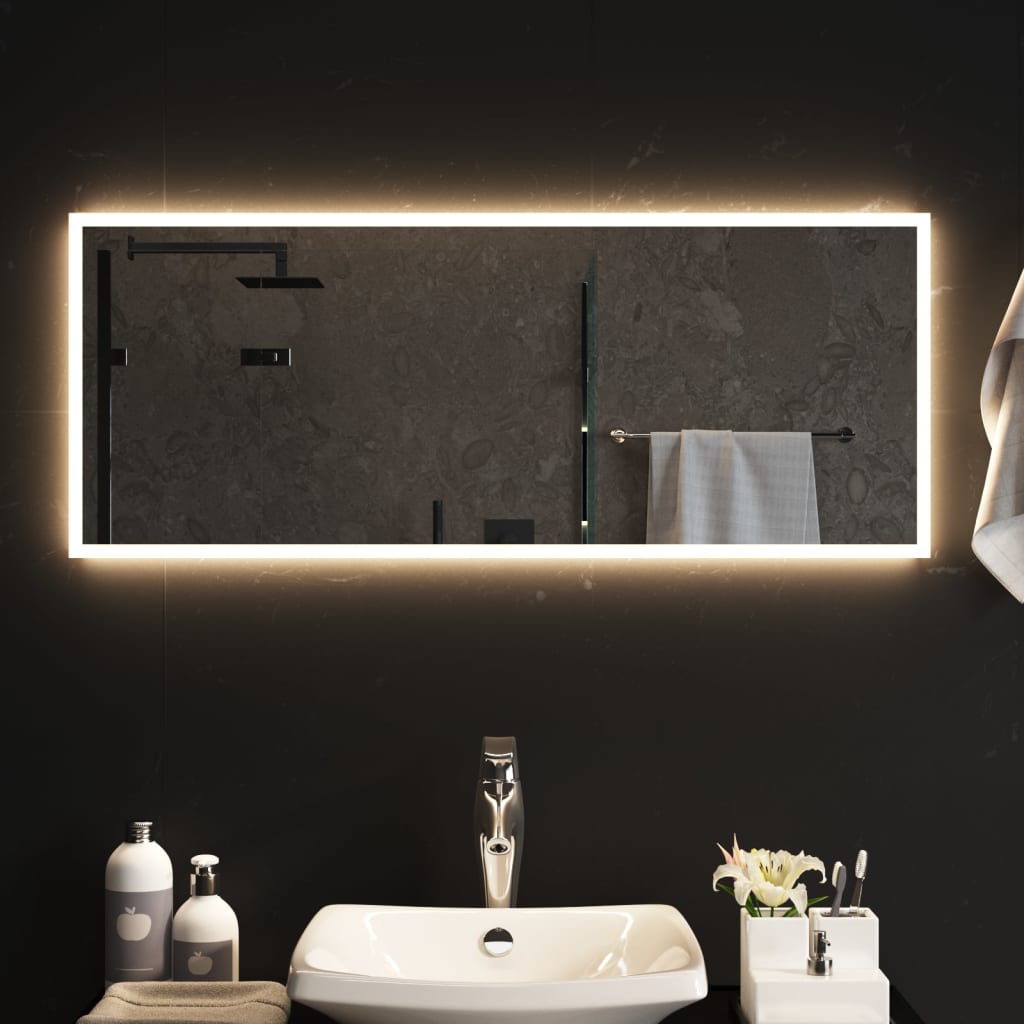 LED-es fürdőszobatükör 40x100 cm