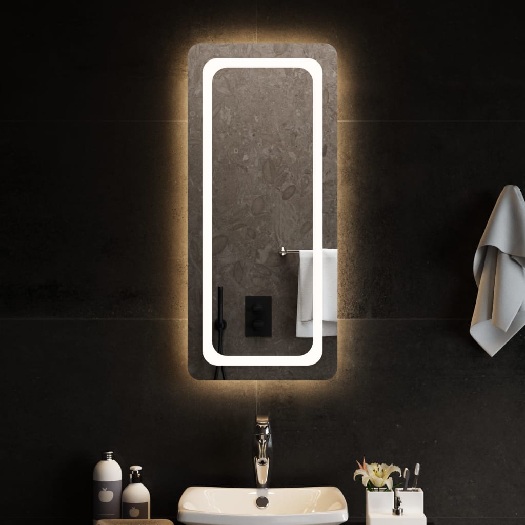 LED-es fürdőszobatükör 40x90 cm