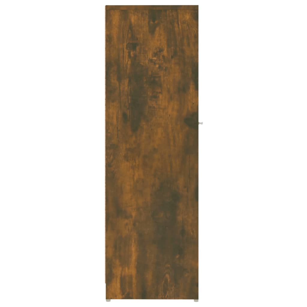 füstös tölgy színű szerelt fa fürdőszobaszekrény 30x30x95 cm