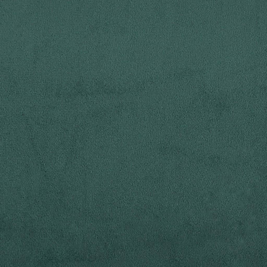 sötétzöld bársonyfotel 62x79x79 cm