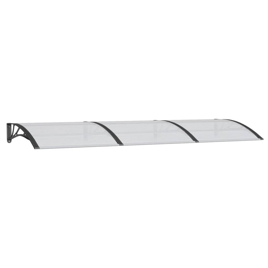 fekete polikarbonát ajtóelőtető 300 x 100 cm