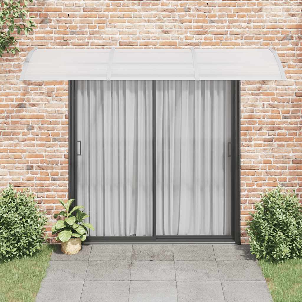 szürke polikarbonát ajtóelőtető 300 x 100 cm