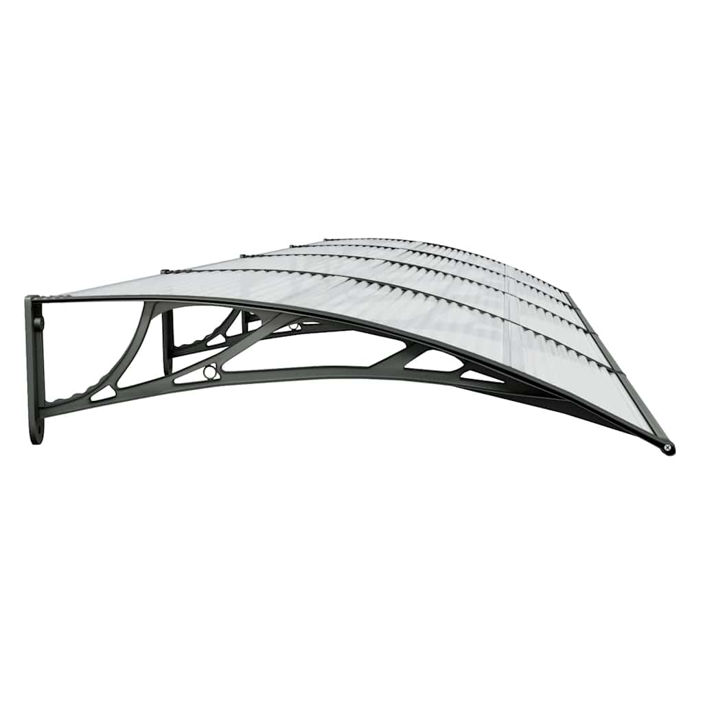 fekete polikarbonát ajtóelőtető 400 x 100 cm