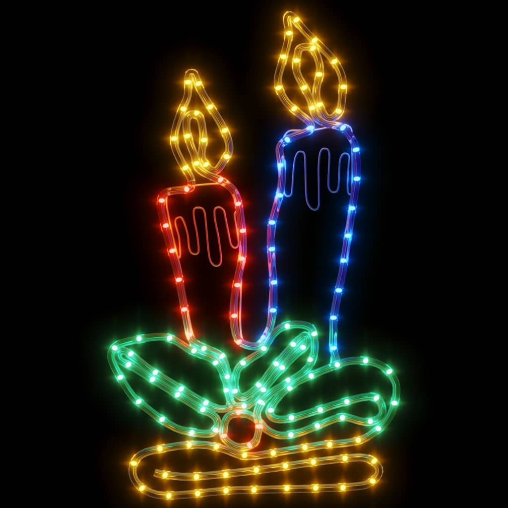 3 db karácsonyi gyertya 144 LED-del 70 x 42 cm