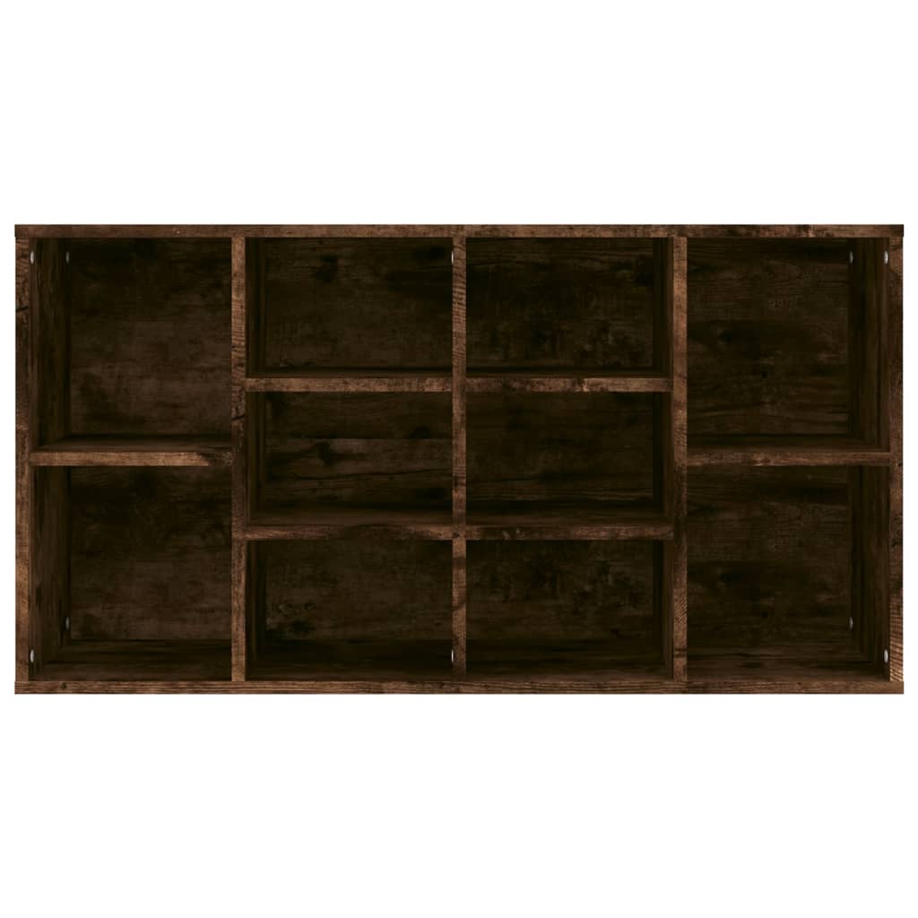 füstös tölgy színű szerelt fa cipőtároló pad 103x30x55 cm