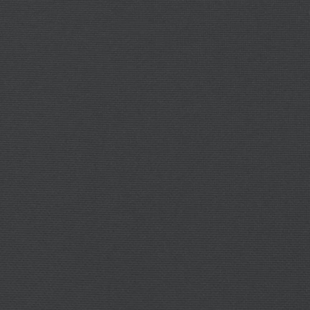 fekete oxford szövet kerti padpárna 150 x 50 x 7 cm
