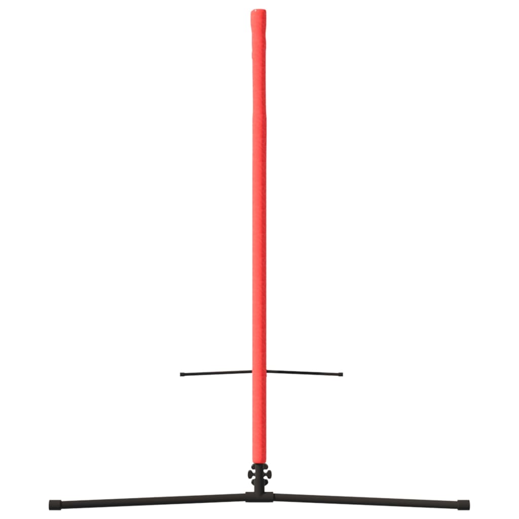 fekete és piros poliészter teniszháló 400 x 100 x 87 cm