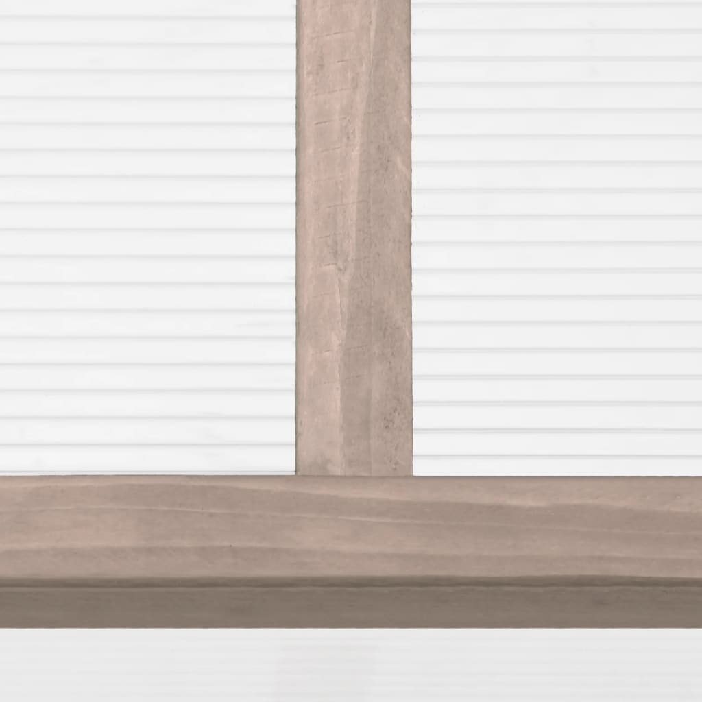 szürke fenyőfa melegház 110 x 58,5 x 39 cm