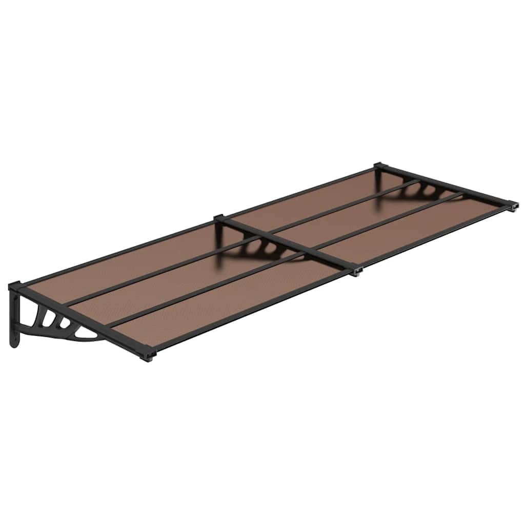 fekete polikarbonát ajtóelőtető 239 x 90 cm