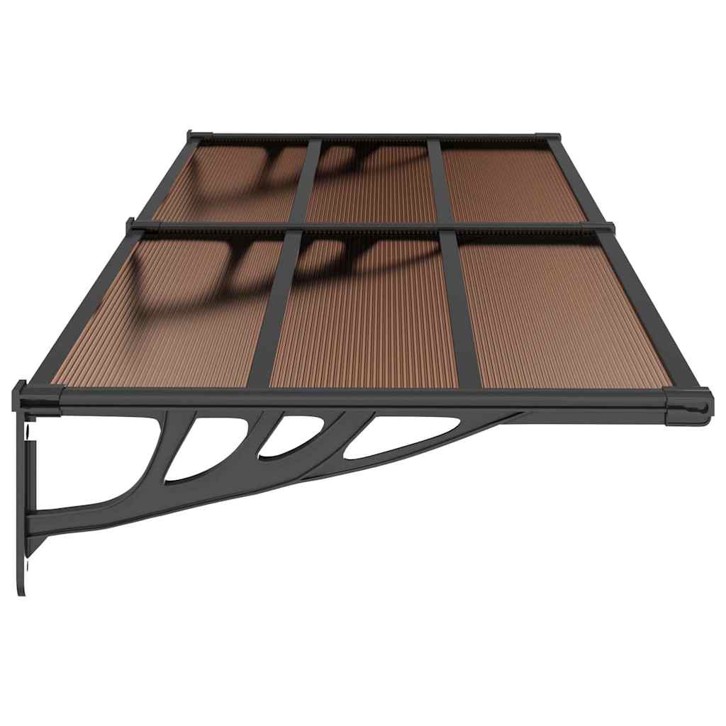 fekete polikarbonát ajtóelőtető 239 x 90 cm