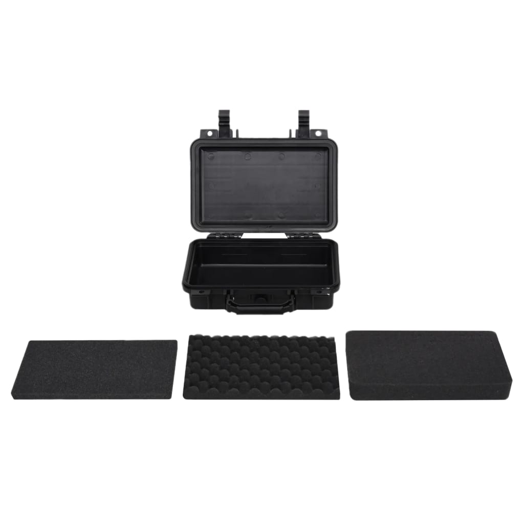 fekete PP hordozható repülős tok 30x22x10 cm