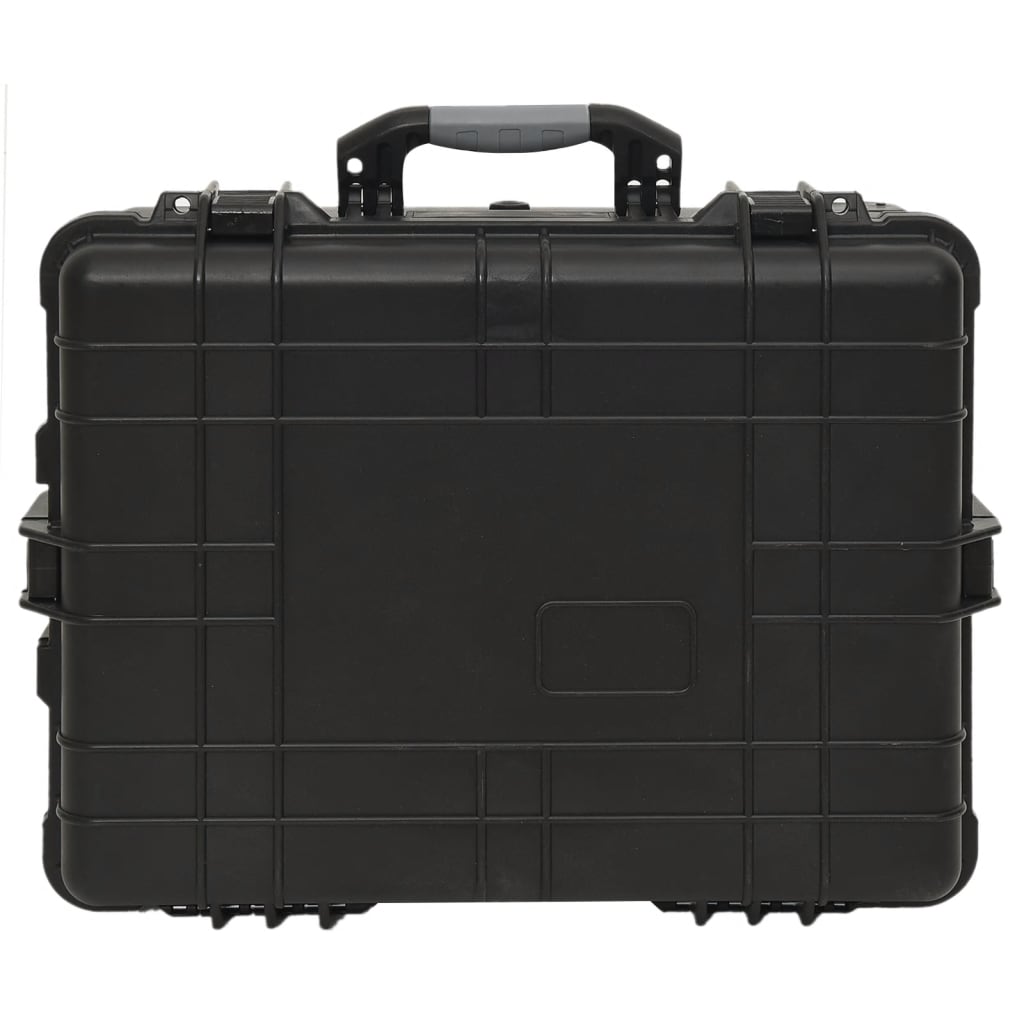 fekete PP kerekes repülős tok 58 x 45 x 27 cm